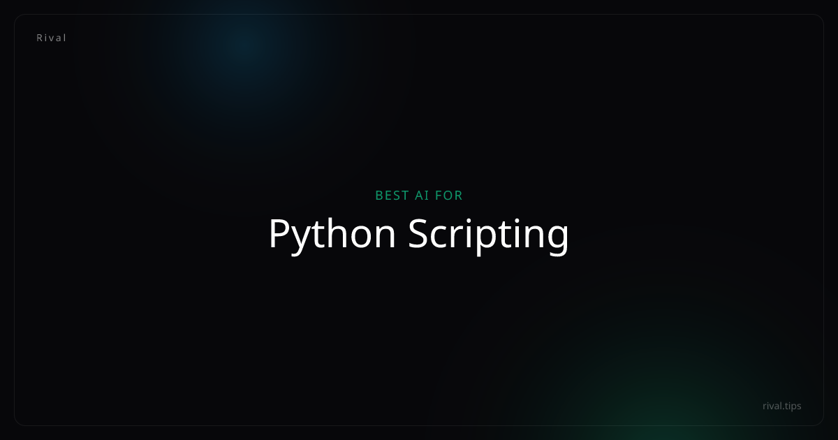 Best AI for Python Scripting (2026) | Rival