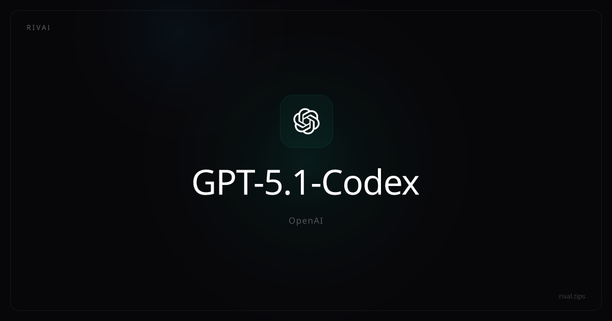 GPT-5.1-Codex: Pricing, Benchmarks & Examples