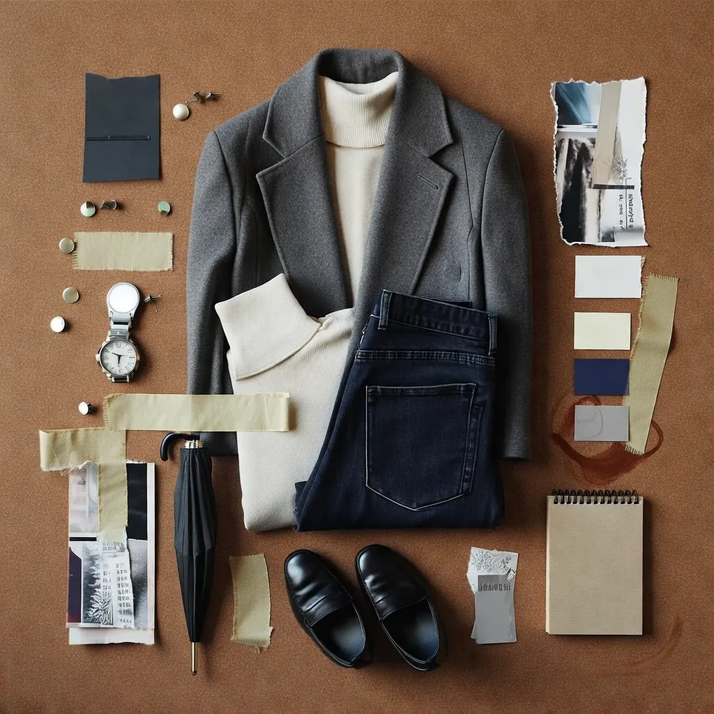 Corkboard Outfit Collage
