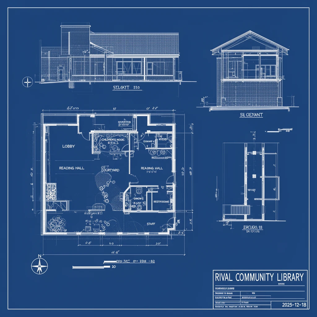 Architectural Blueprint Sheet
