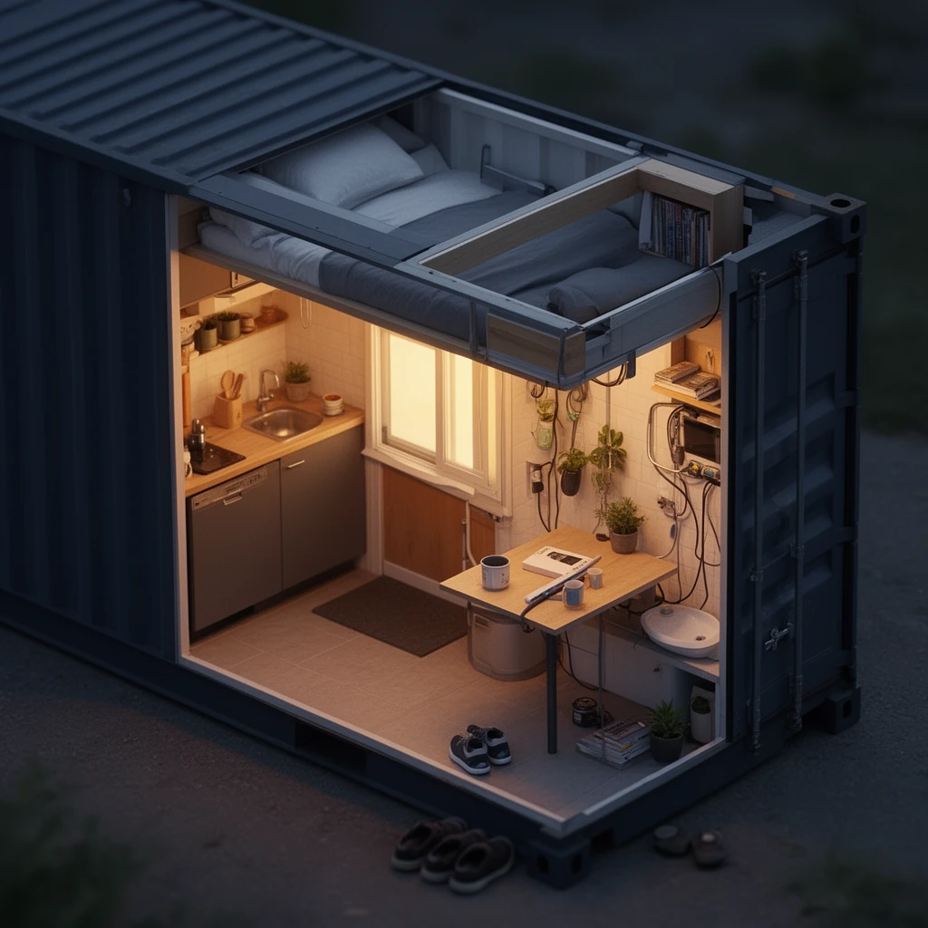 Isometric Cutaway Home
