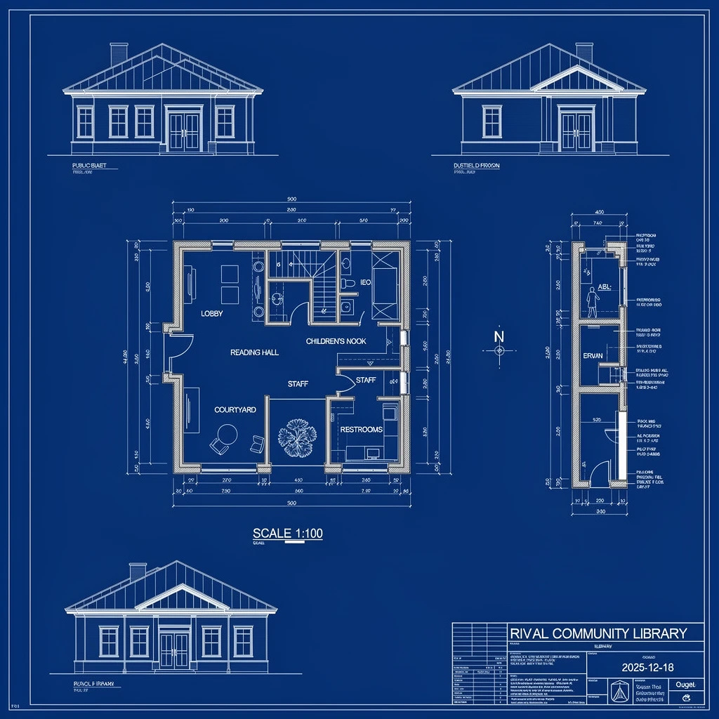 Architectural Blueprint Sheet