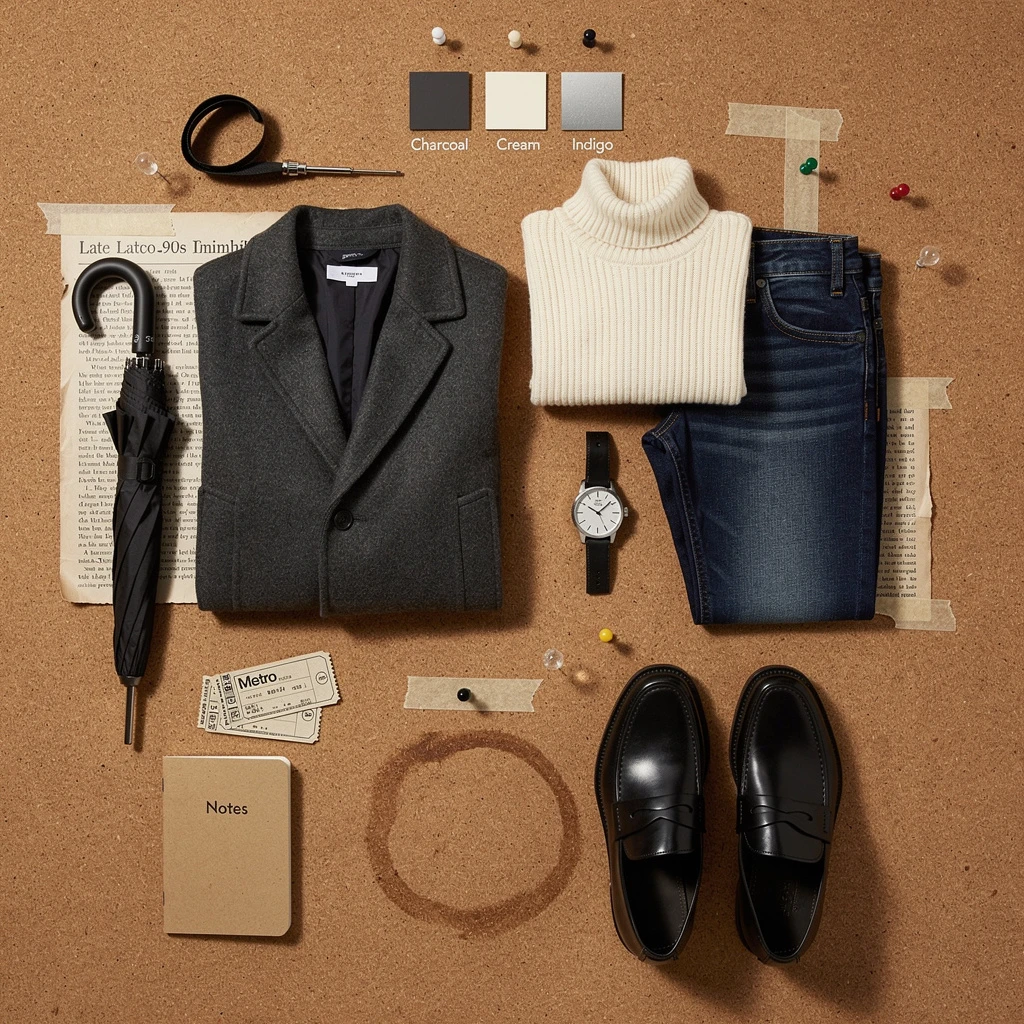 Corkboard Outfit Collage