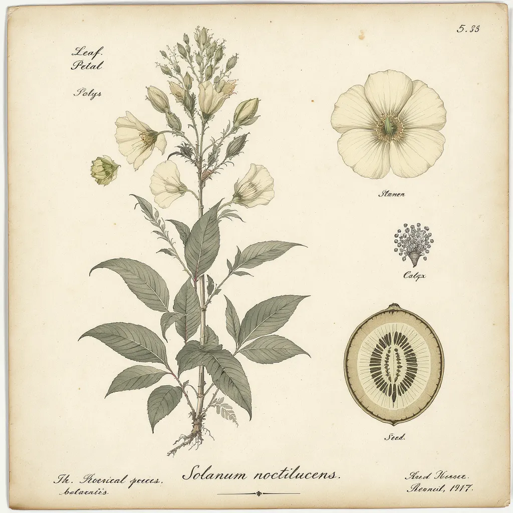 Botanical Scientific Plate