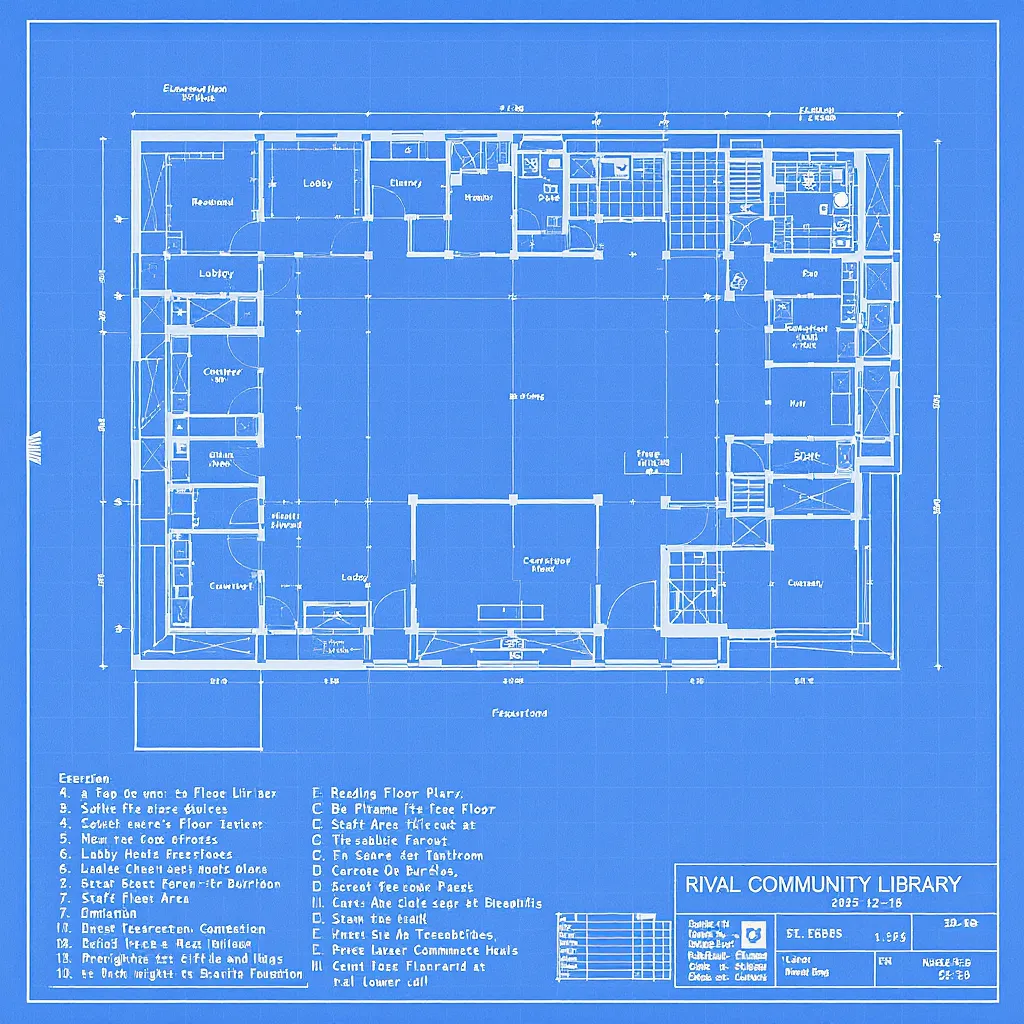Architectural Blueprint Sheet