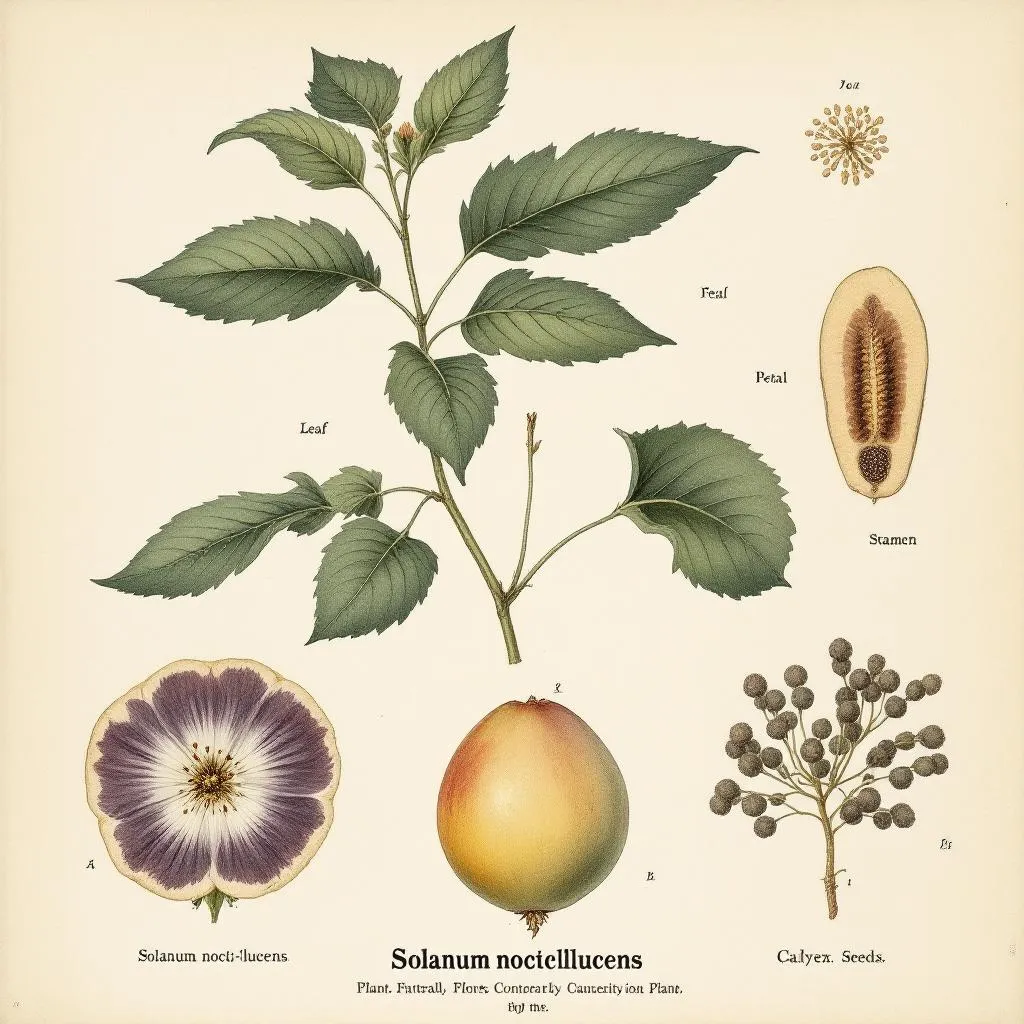 Botanical Scientific Plate