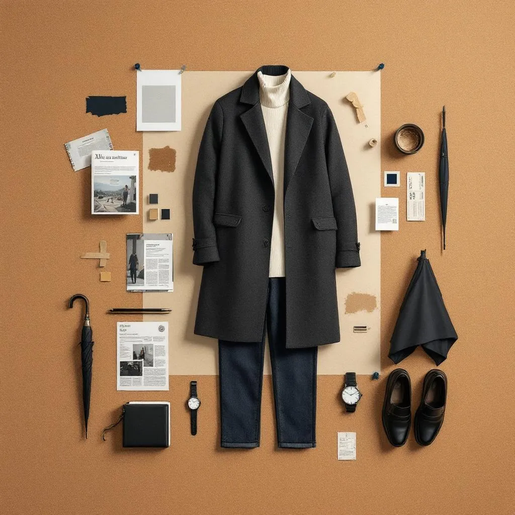 Corkboard Outfit Collage