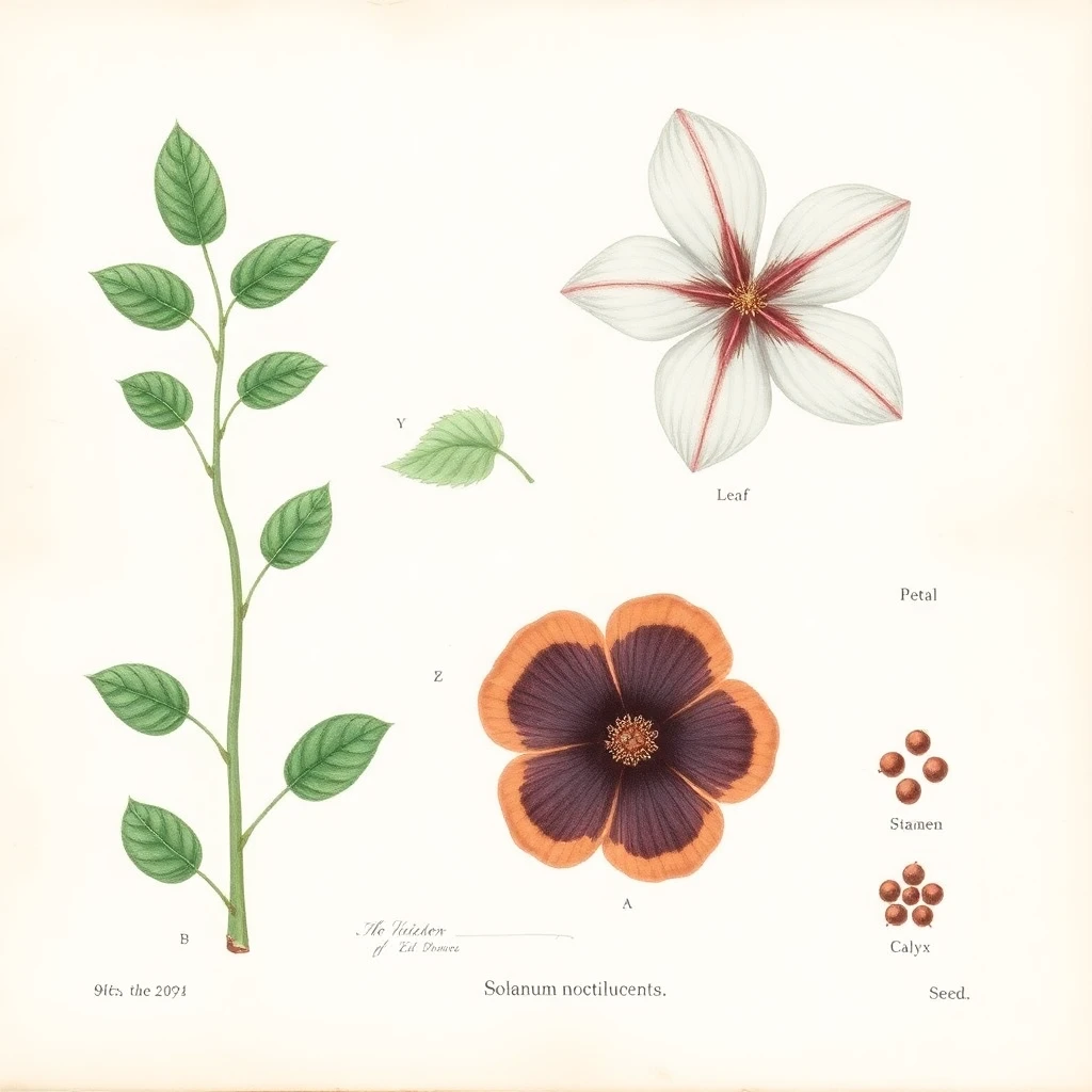 Botanical Scientific Plate