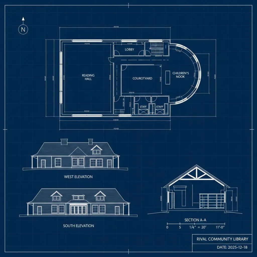 Architectural Blueprint Sheet
