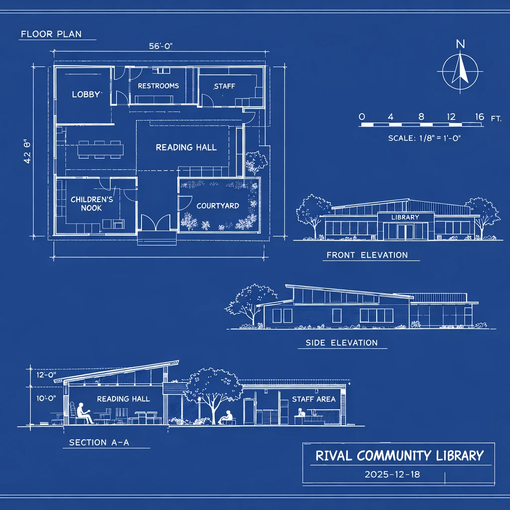 Architectural Blueprint Sheet