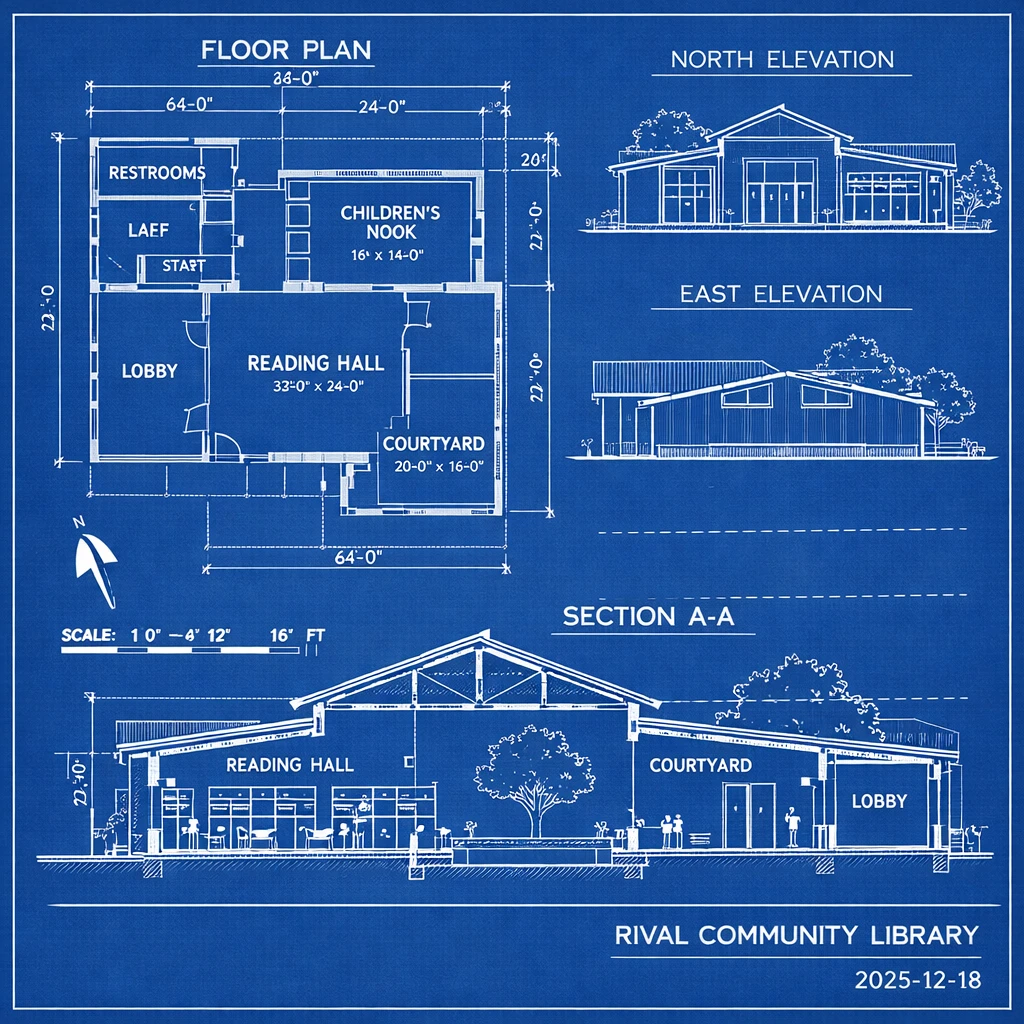 Architectural Blueprint Sheet