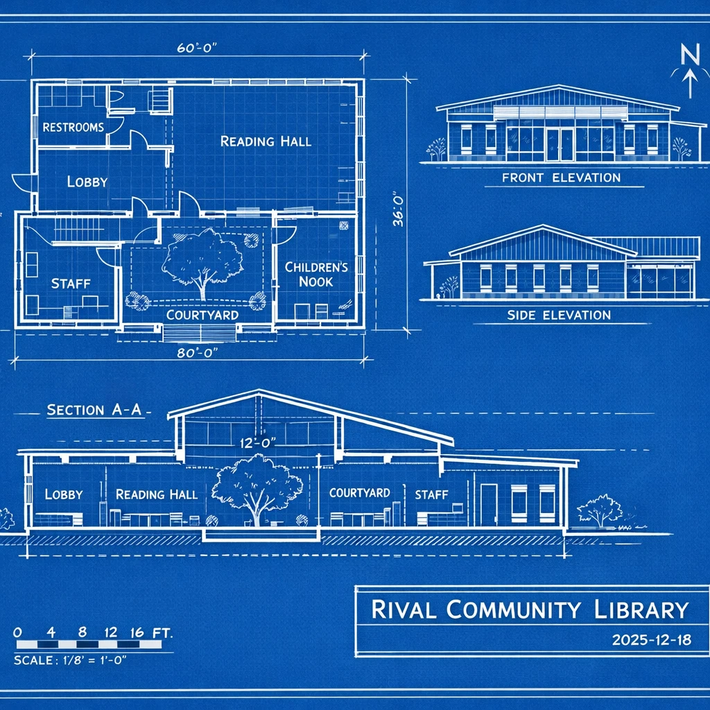 Architectural Blueprint Sheet