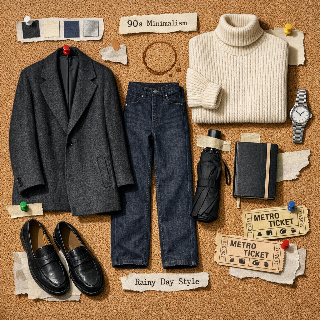 Corkboard Outfit Collage