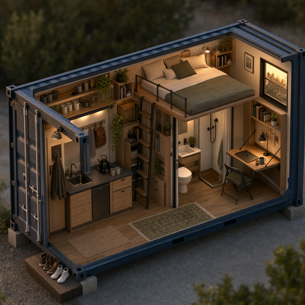 Isometric Cutaway Home