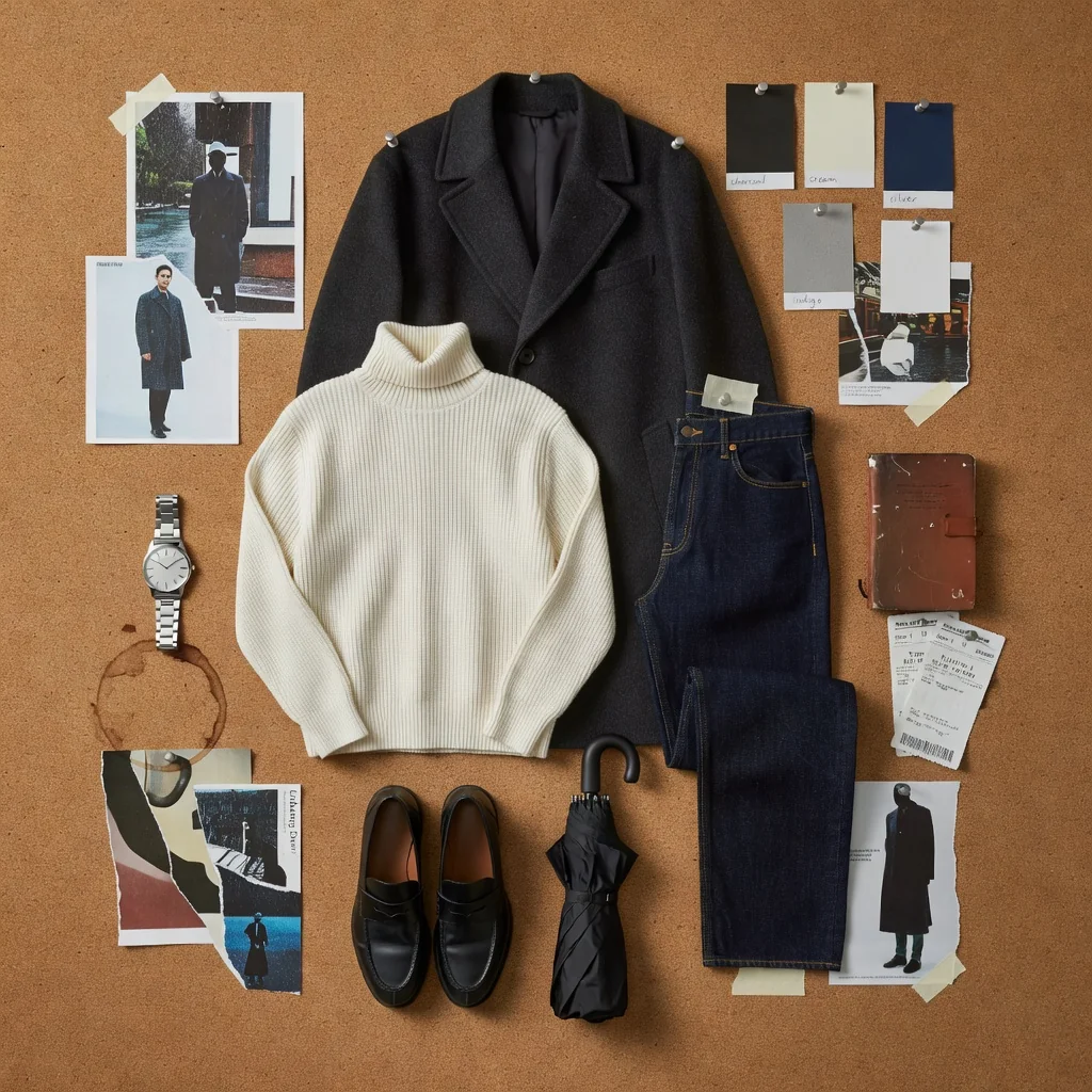 Corkboard Outfit Collage