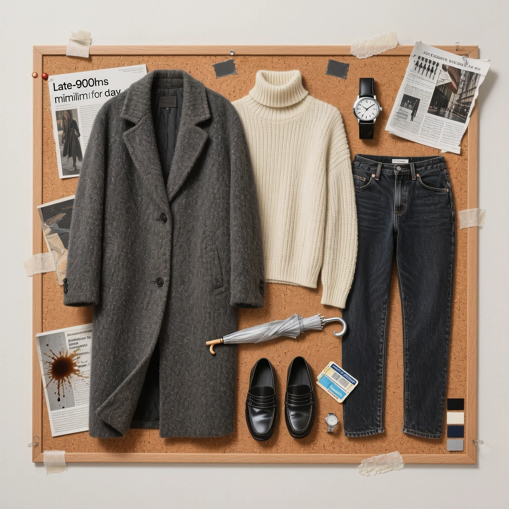 Corkboard Outfit Collage