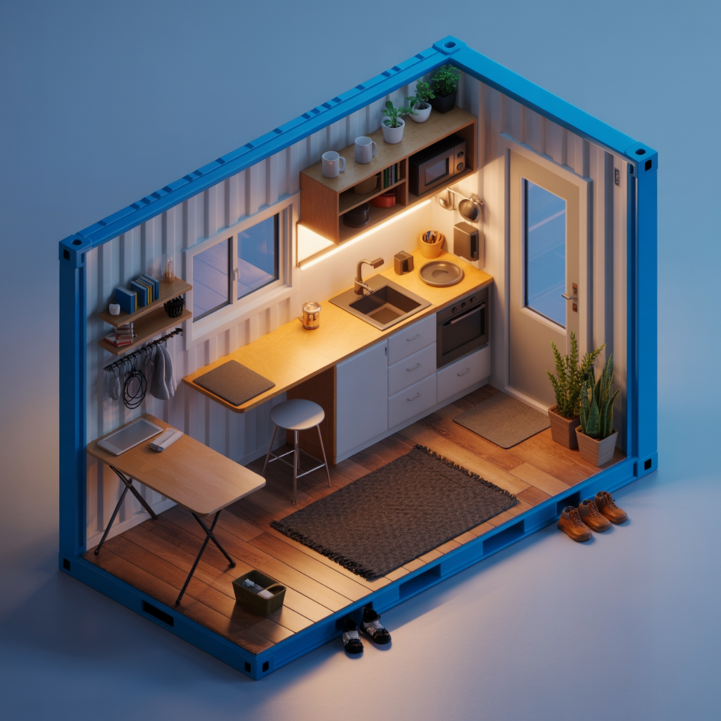 Isometric Cutaway Home