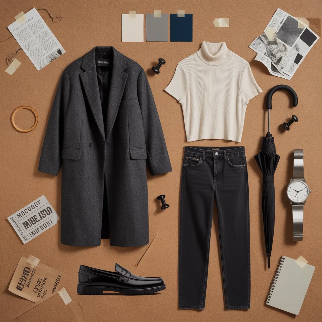 Corkboard Outfit Collage