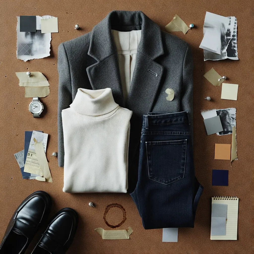 Corkboard Outfit Collage