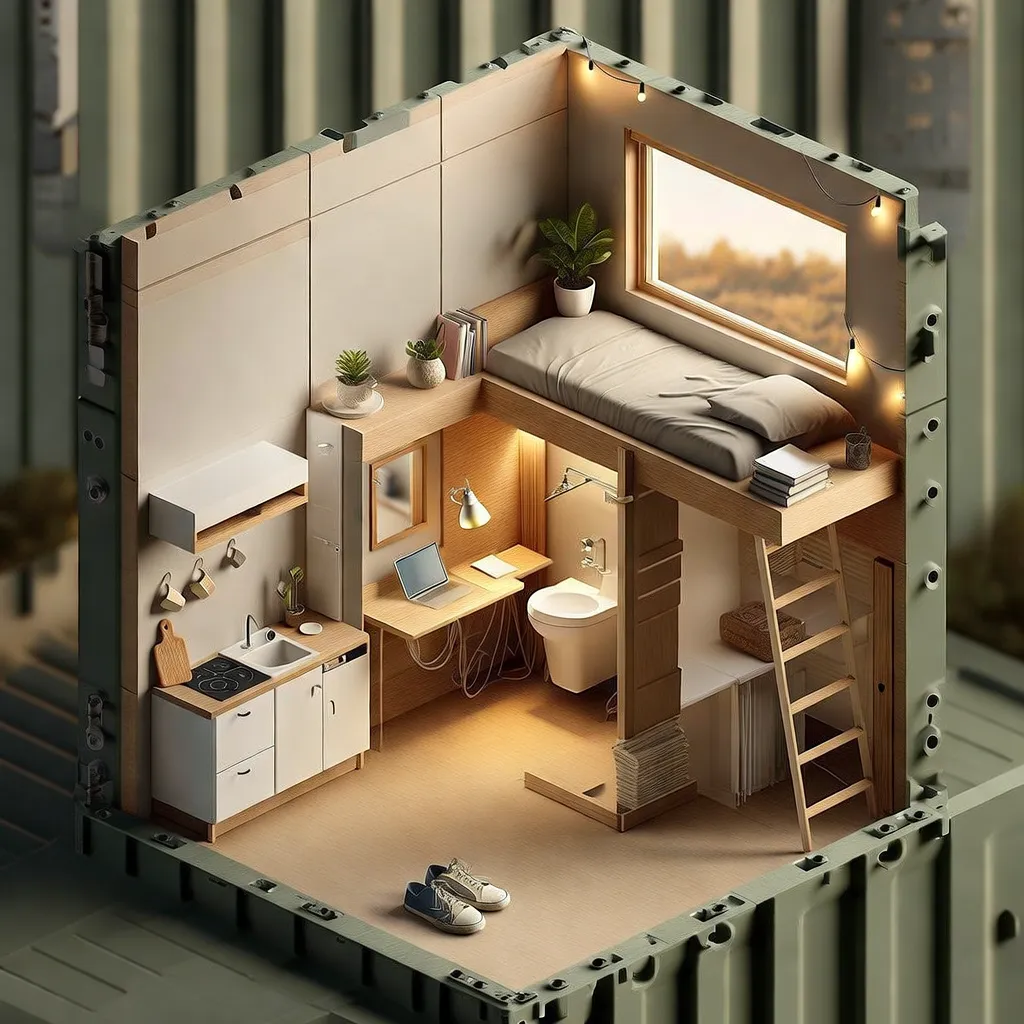 Isometric Cutaway Home