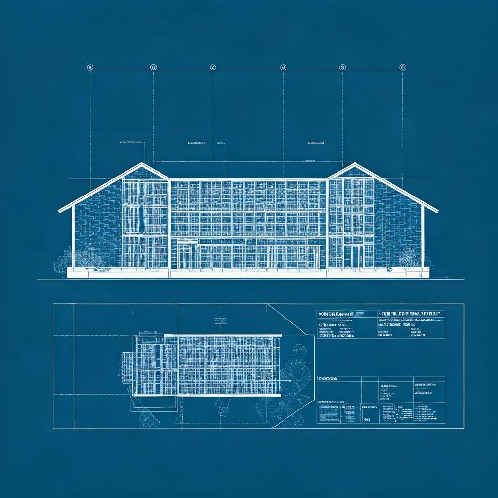 Architectural Blueprint Sheet