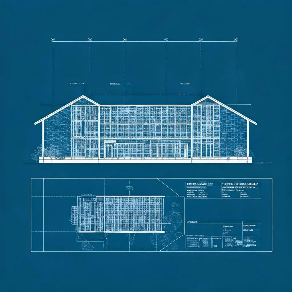 Architectural Blueprint Sheet