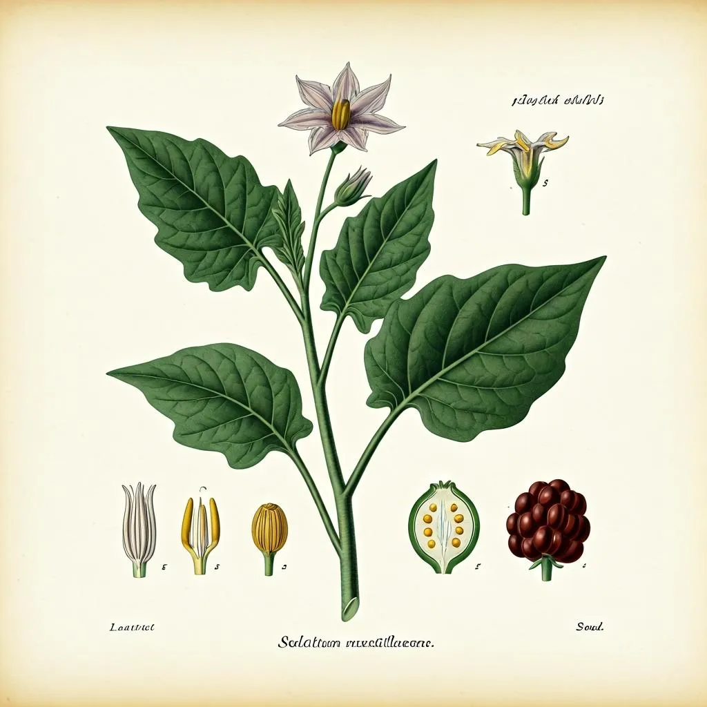 Botanical Scientific Plate