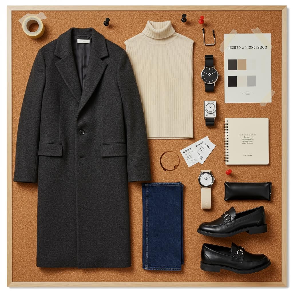 Corkboard Outfit Collage