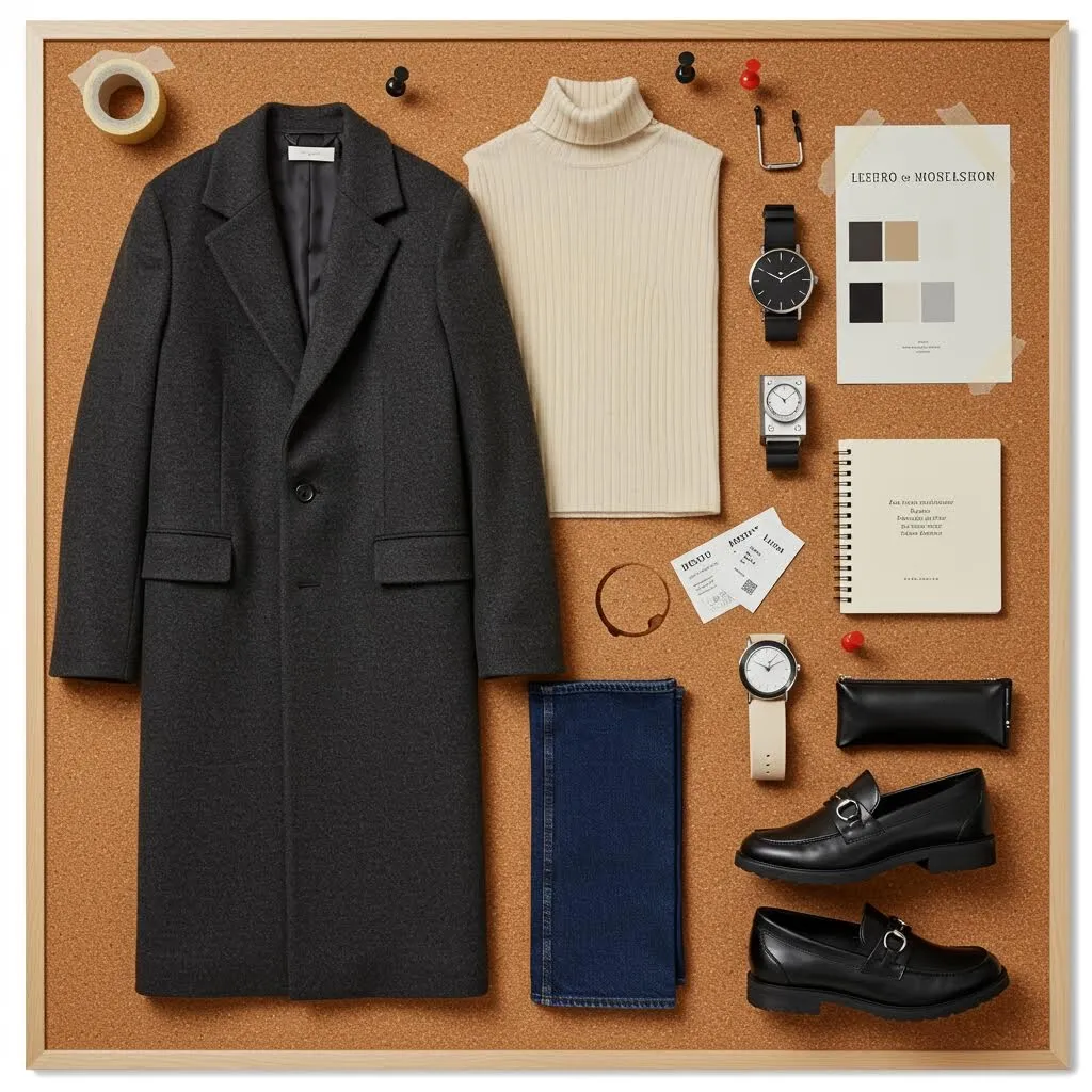 Corkboard Outfit Collage