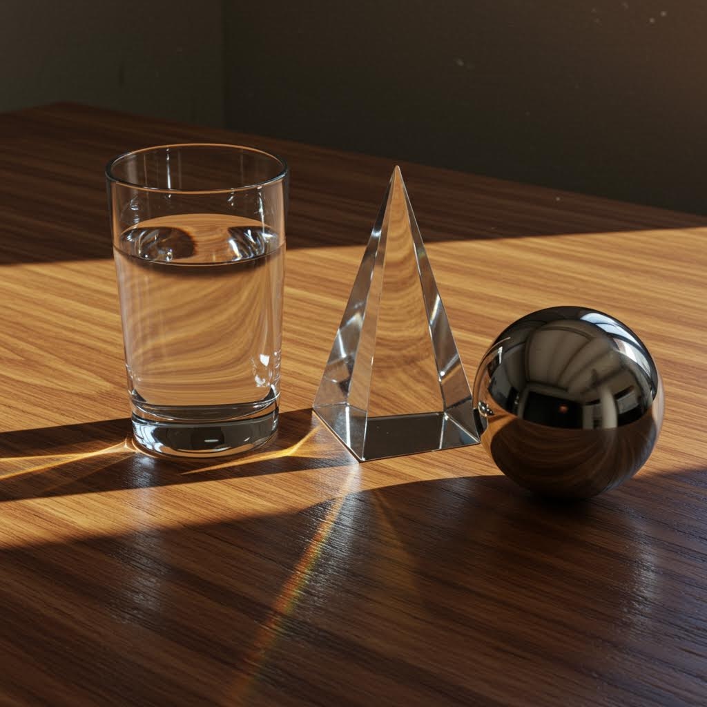 Glass Caustics Still Life