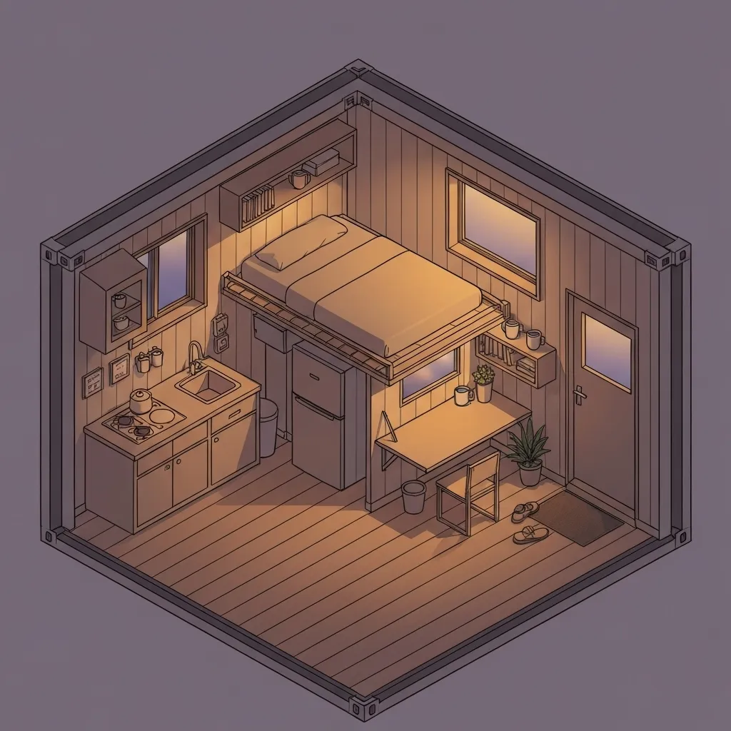 Isometric Cutaway Home