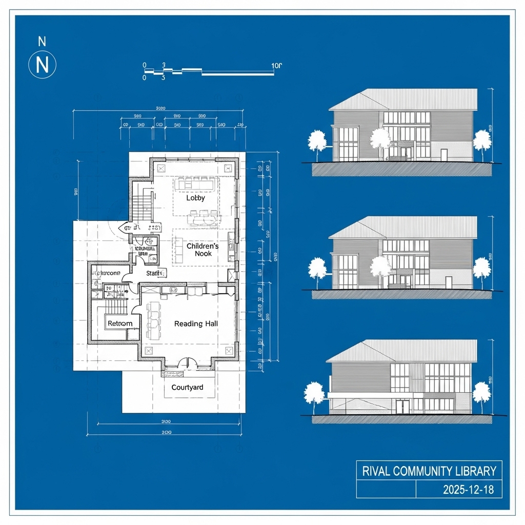 Architectural Blueprint Sheet