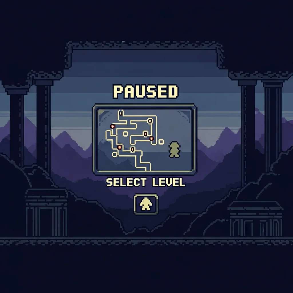 Pixelated Game Background