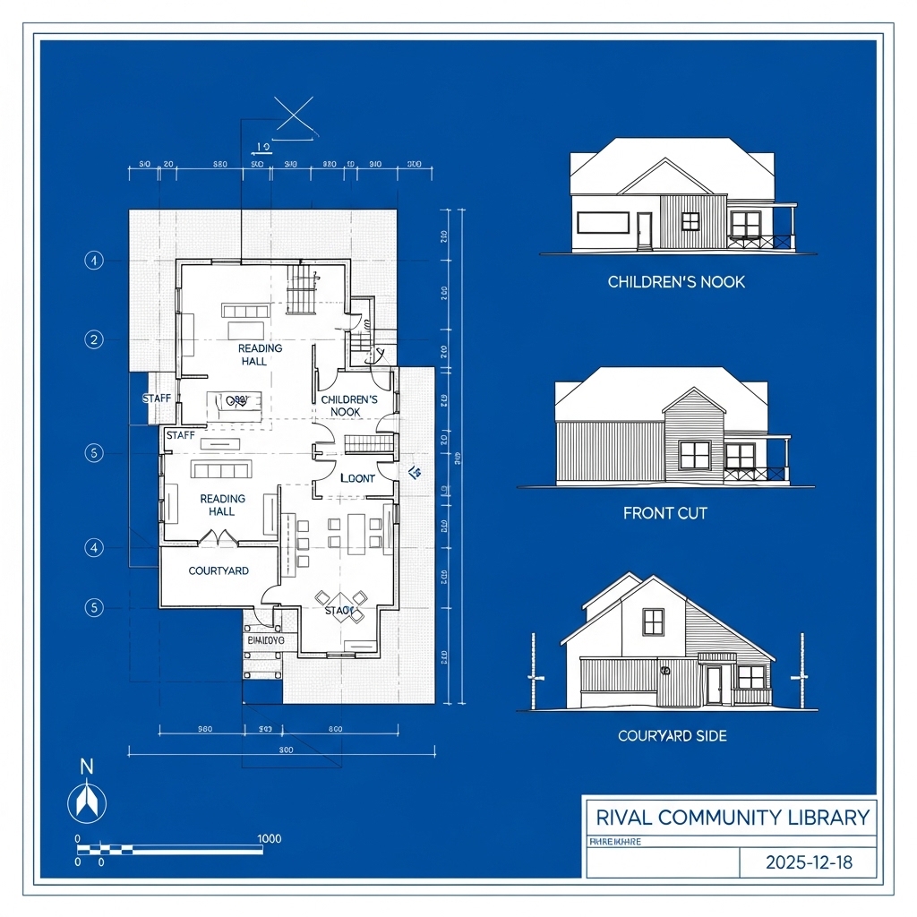 Architectural Blueprint Sheet
