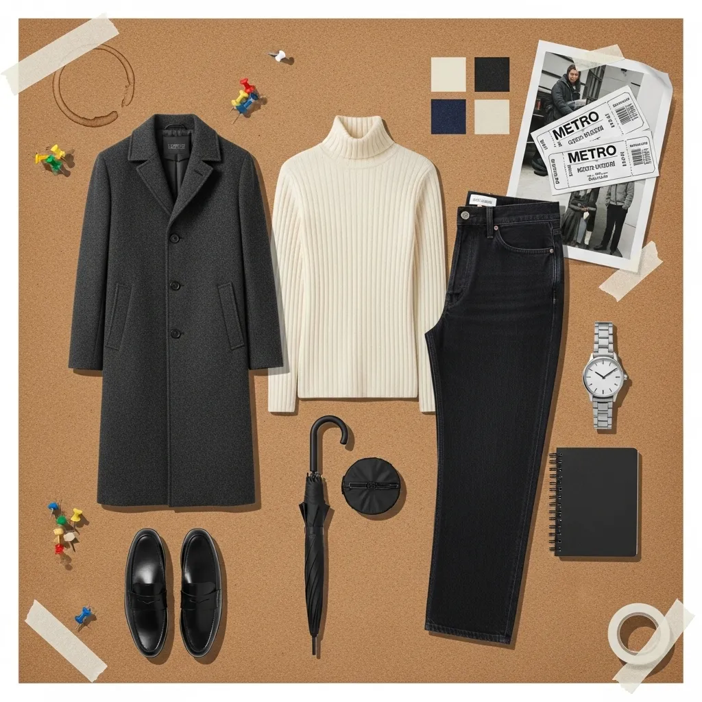 Corkboard Outfit Collage