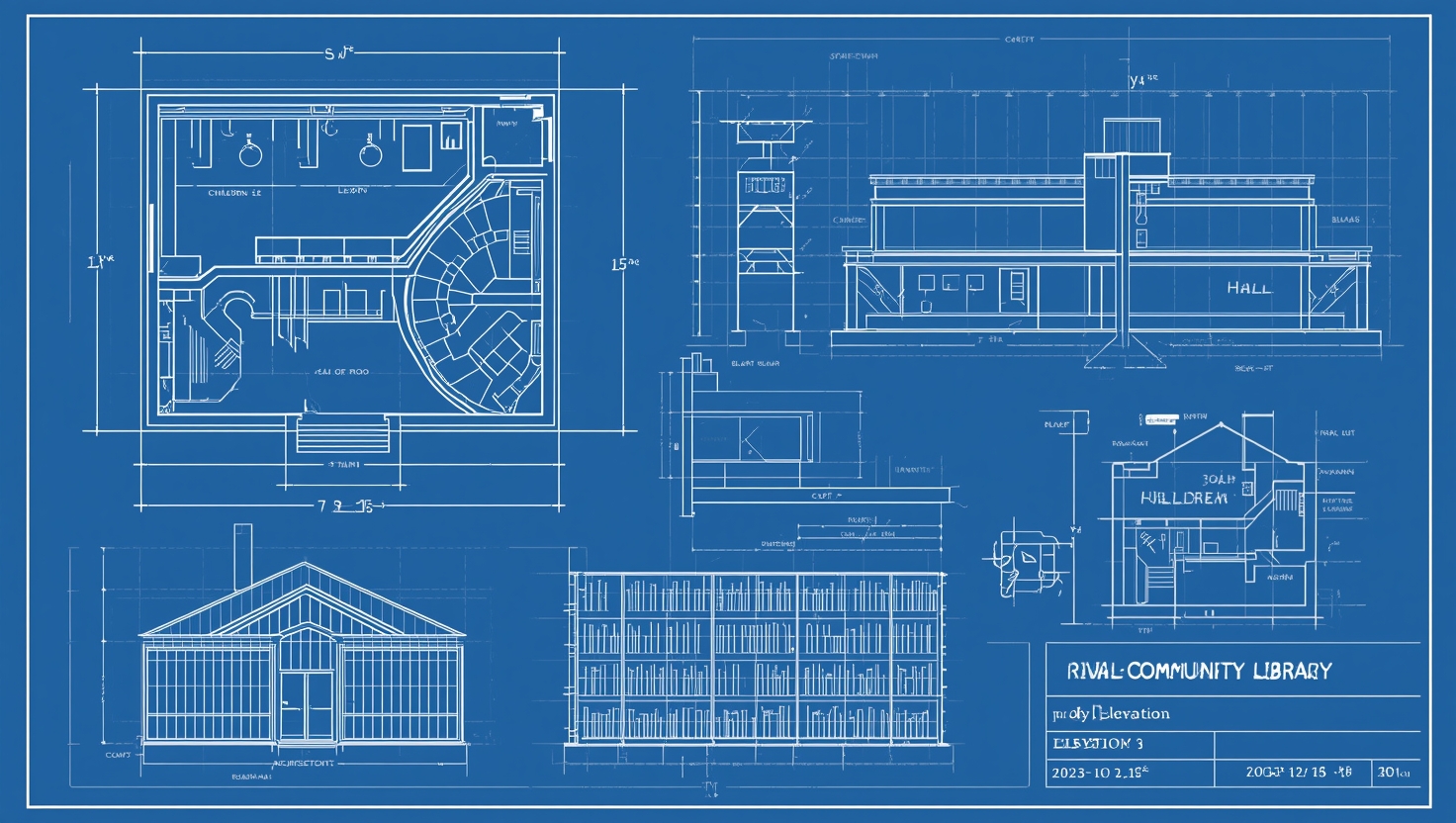 Architectural Blueprint Sheet