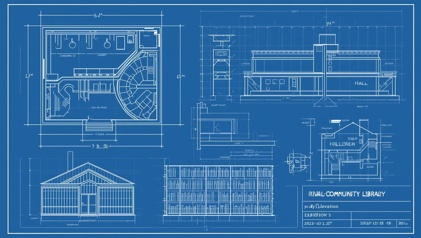 Architectural Blueprint Sheet