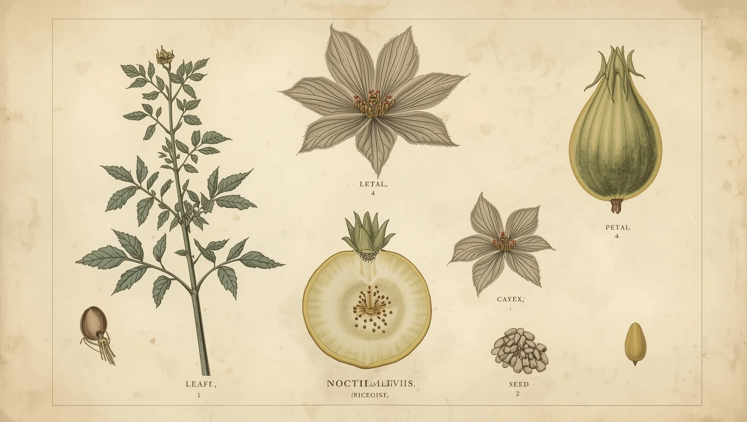Botanical Scientific Plate