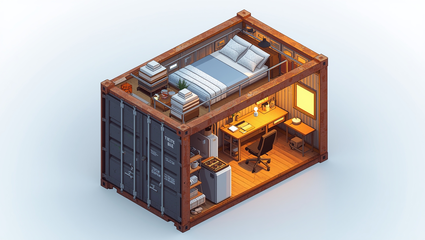 Isometric Cutaway Home