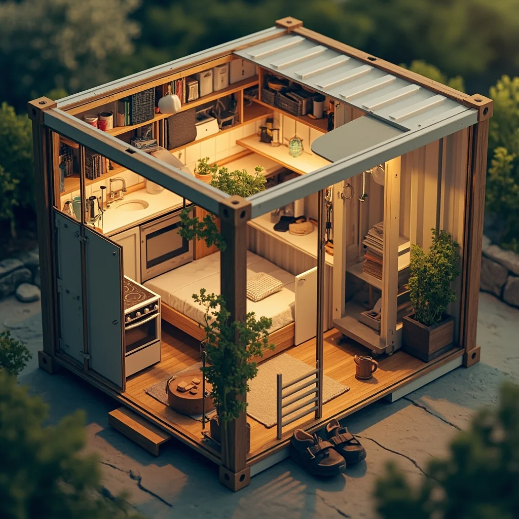 Isometric Cutaway Home