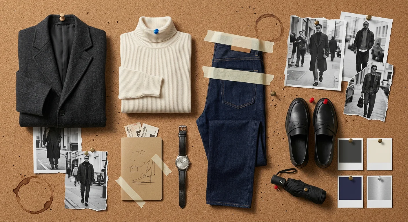 Corkboard Outfit Collage