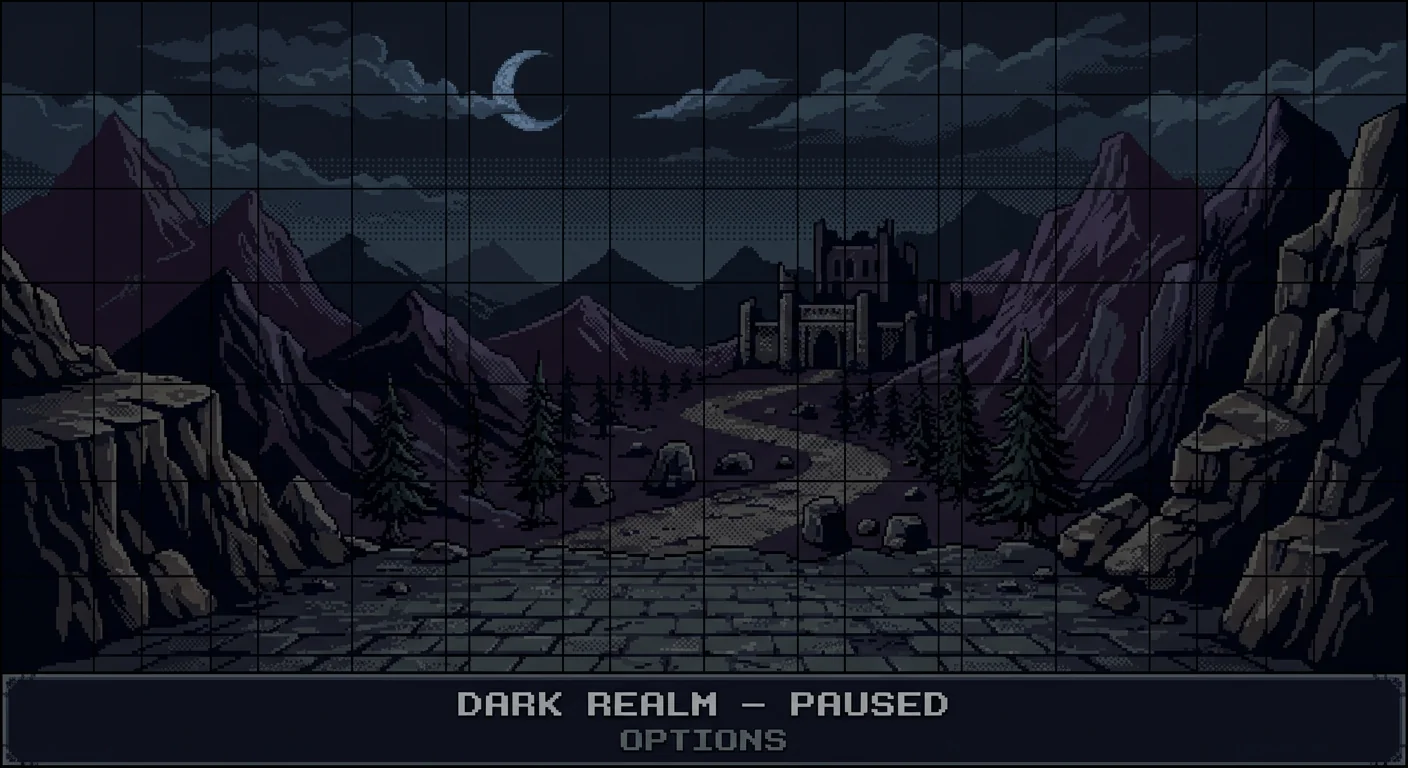 Pixelated Game Background