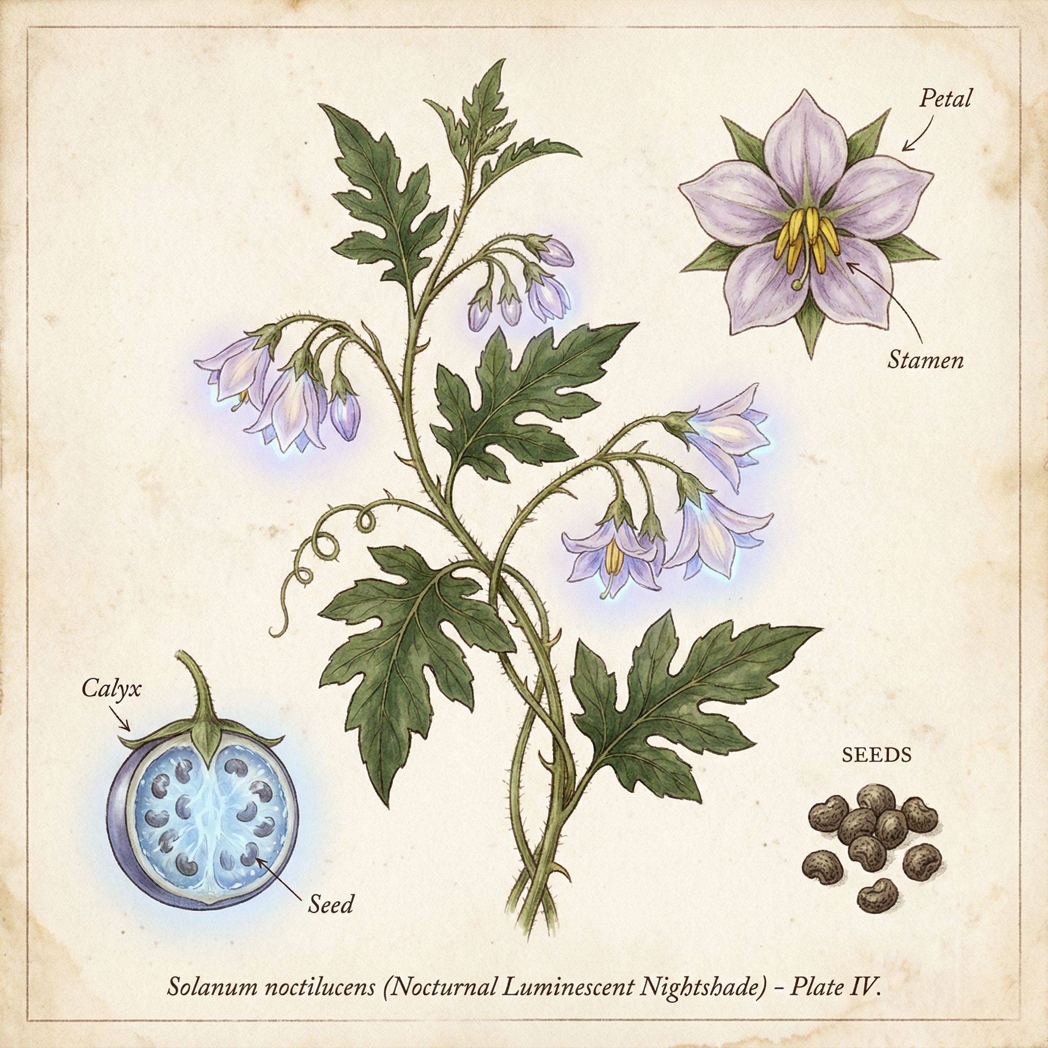 Botanical Scientific Plate