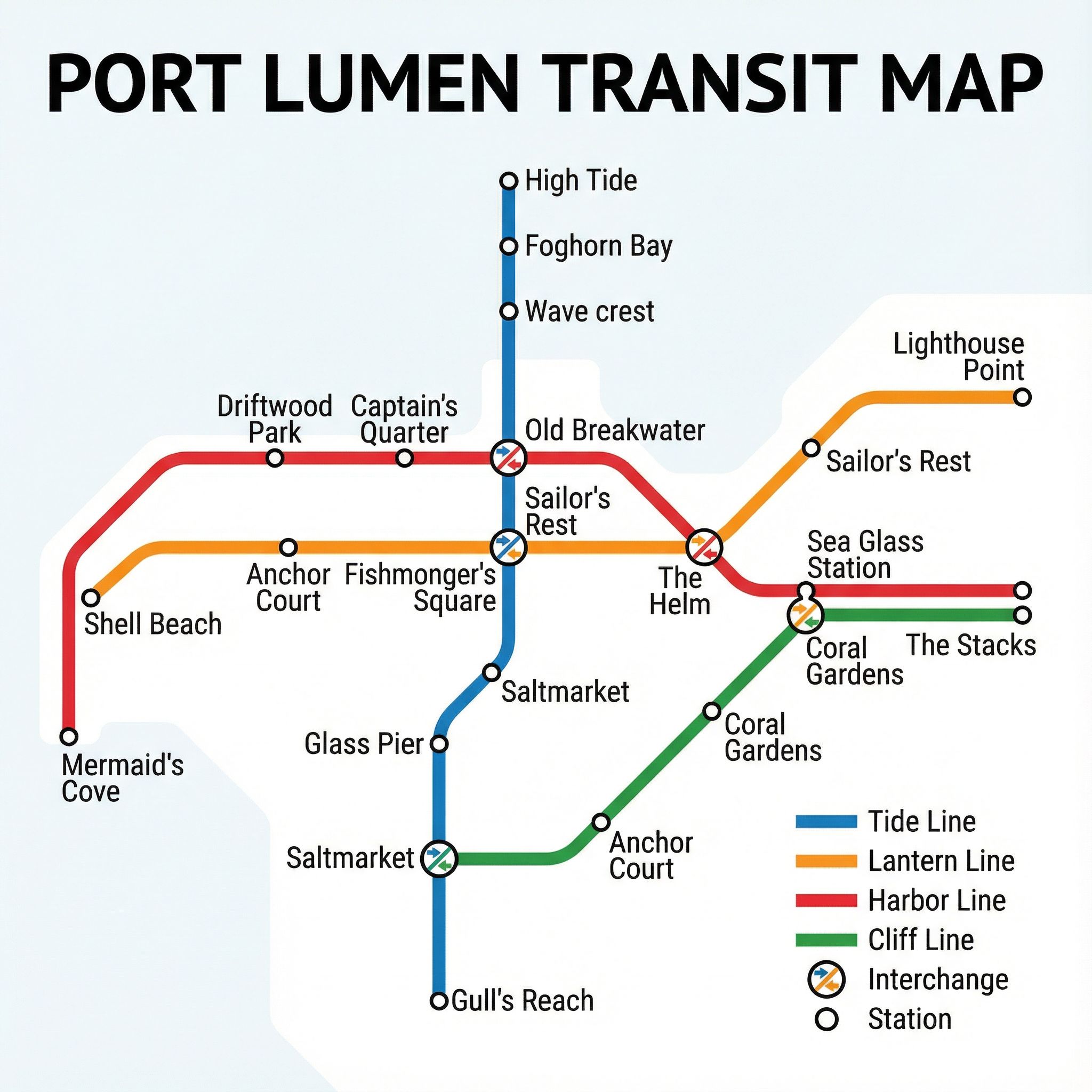 Imaginary Transit Map
