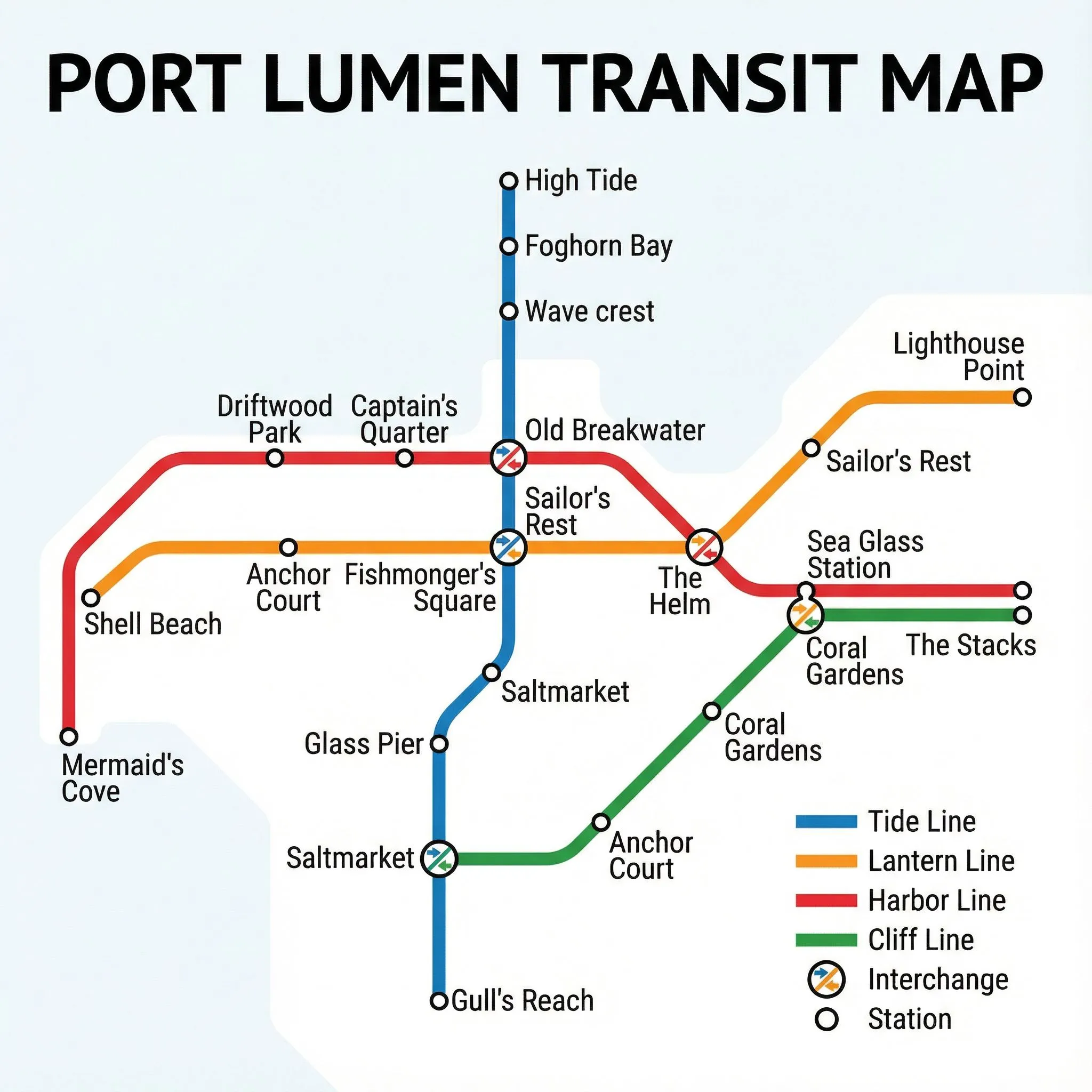Imaginary Transit Map