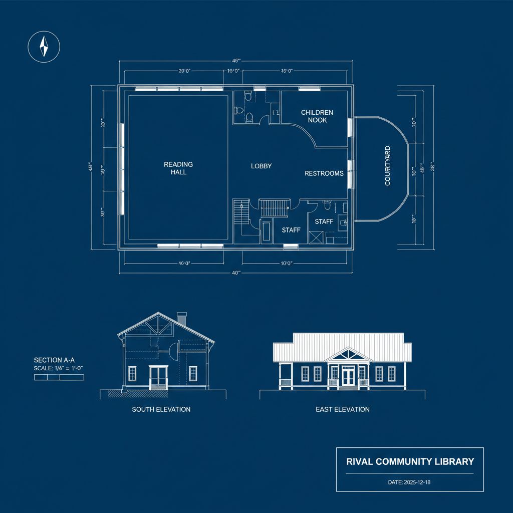 Architectural Blueprint Sheet