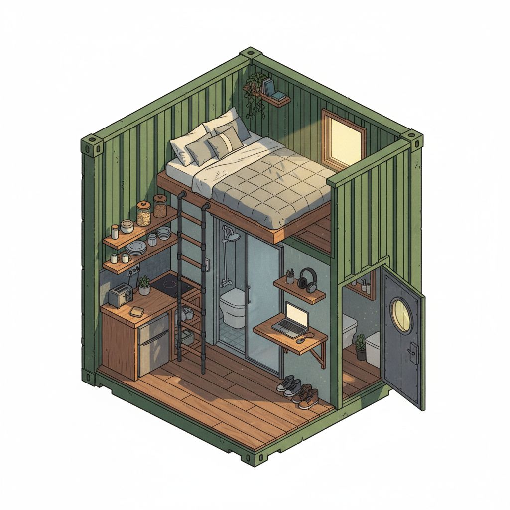 Isometric Cutaway Home