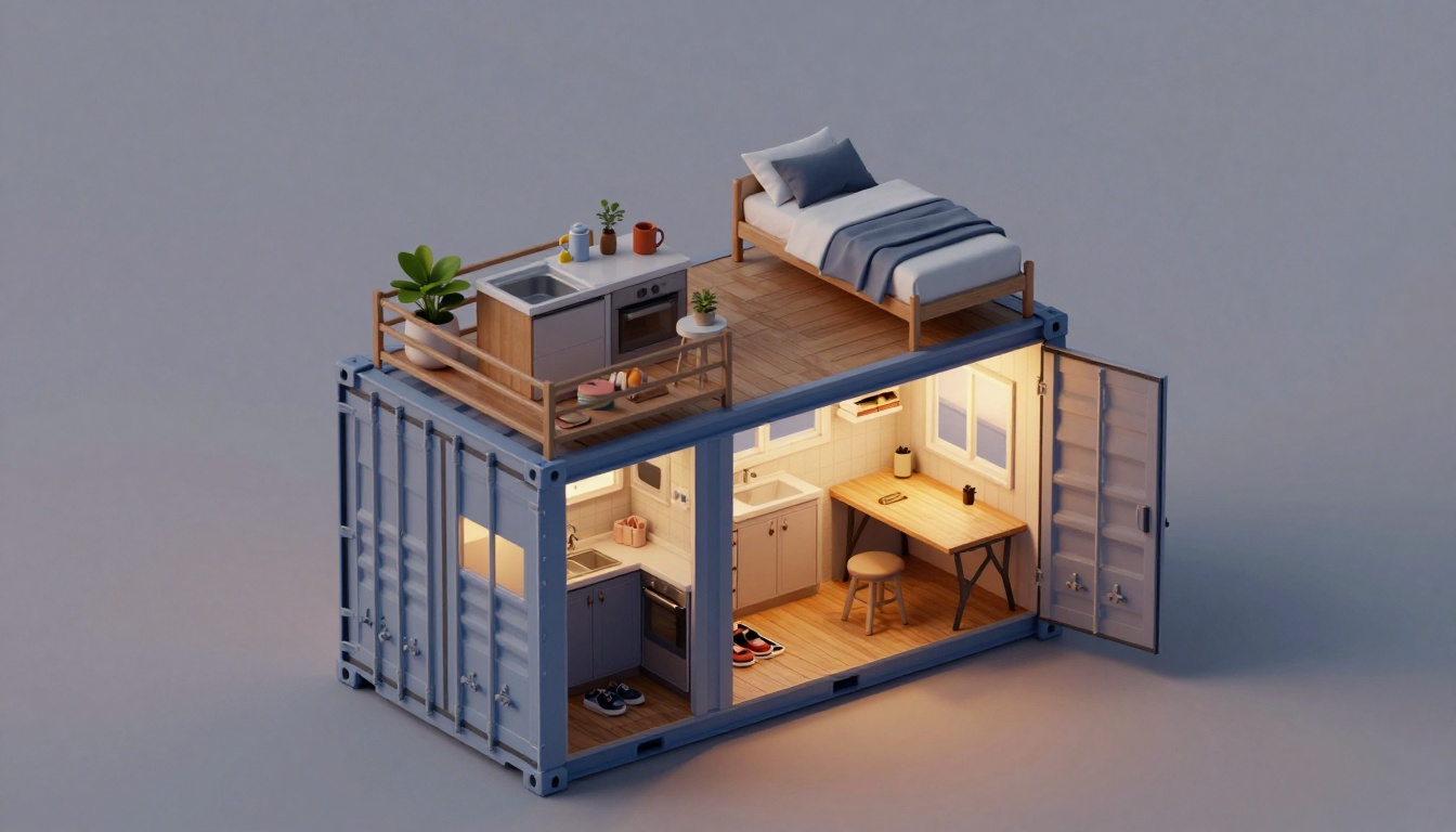 Isometric Cutaway Home