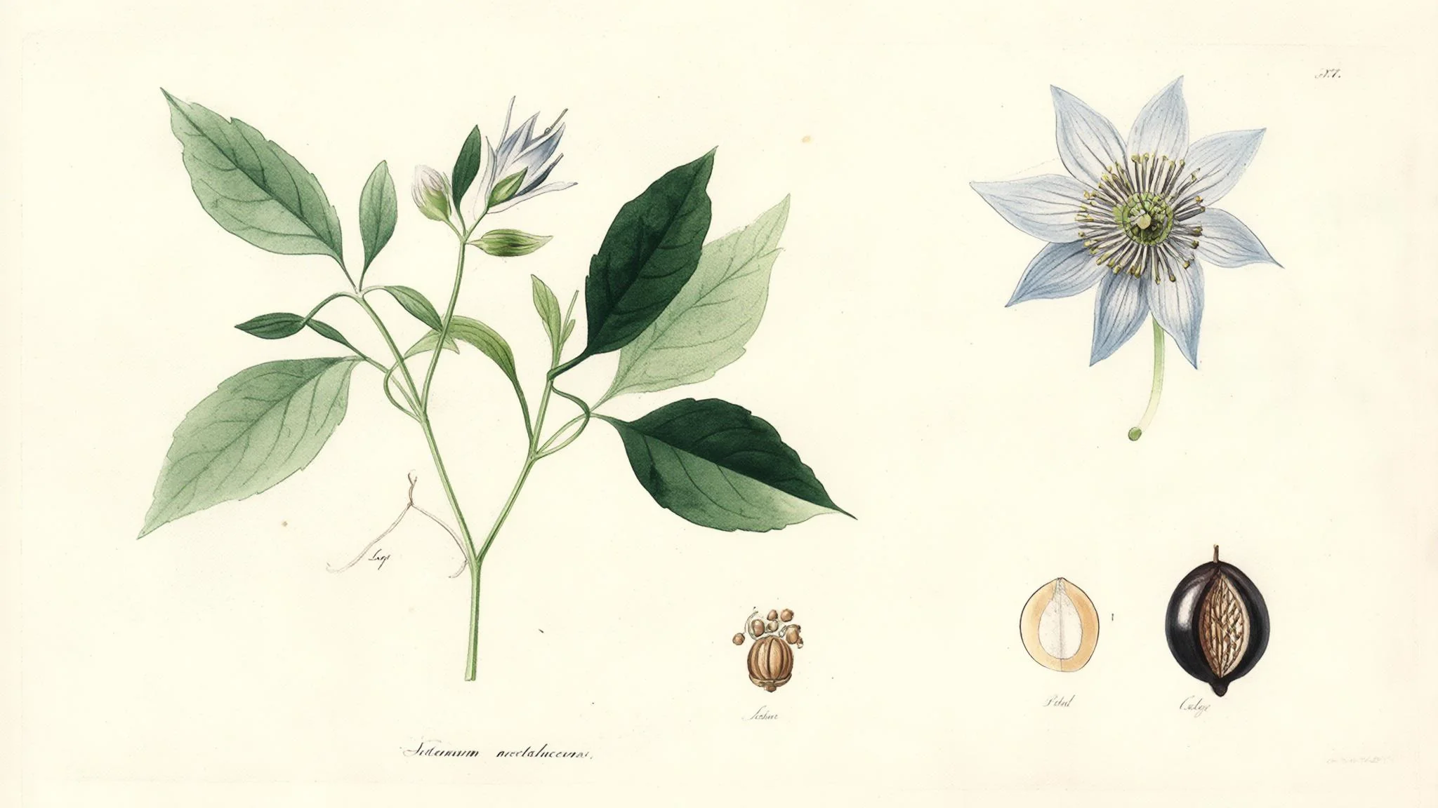 Botanical Scientific Plate