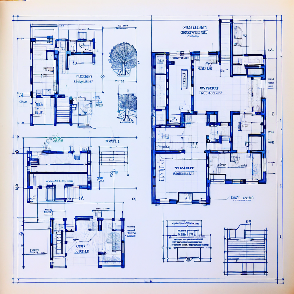 Architectural Blueprint Sheet
